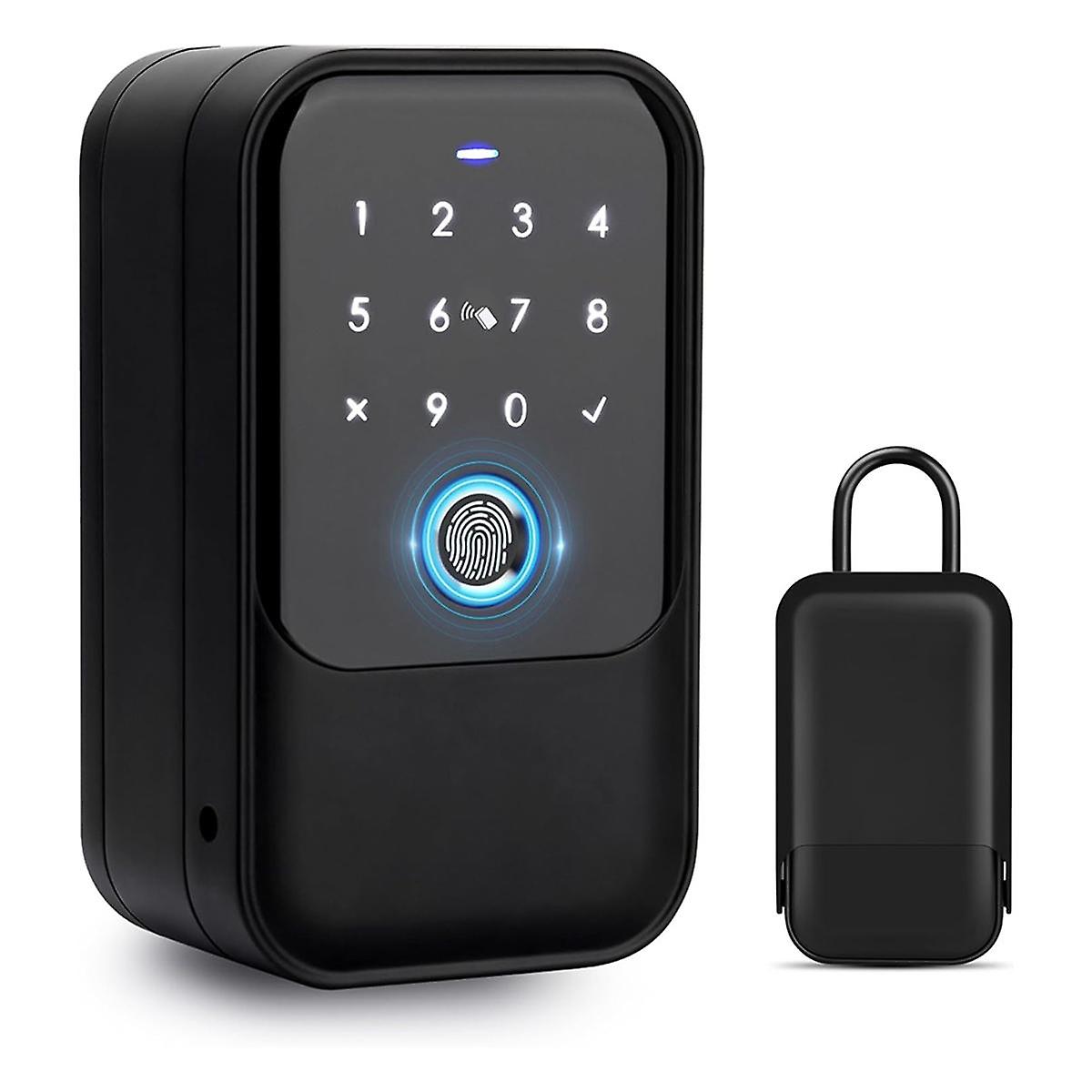 Smart Key Lock Box, Fingerprint, Control, Key, Password, Access Card, Bluetooth Unlock, Office Secu