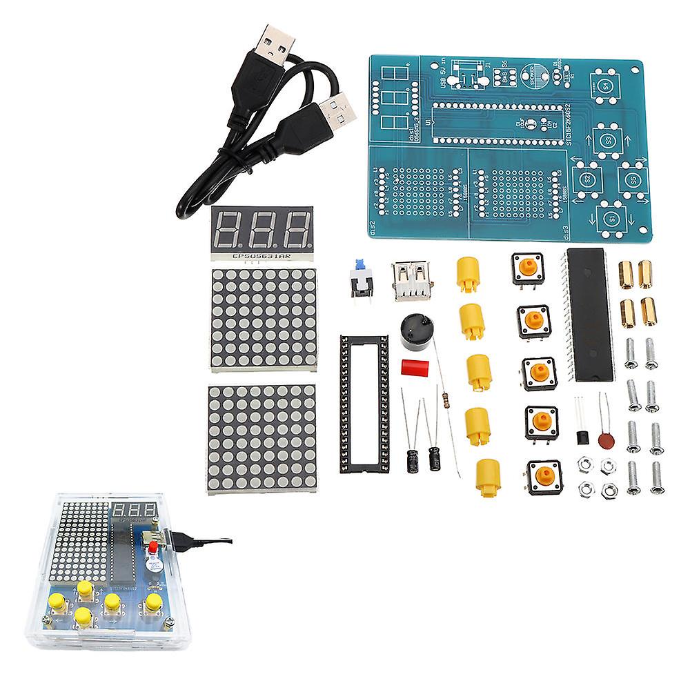51 Chip Game Console Electronic Production Diy Kit Play Game Design Board Module