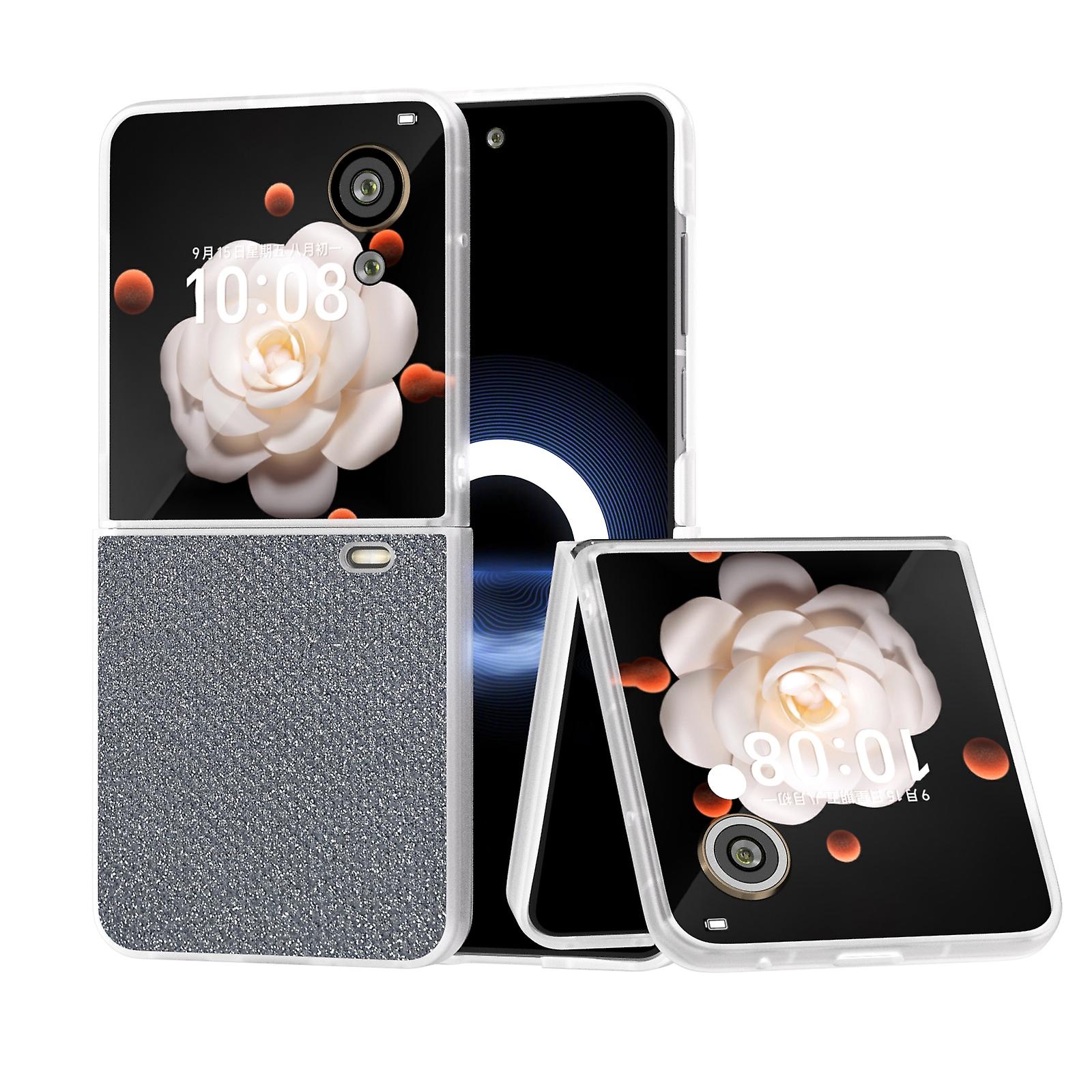 Frosted Transparent Diamond Case For Honor Magic V Flip
