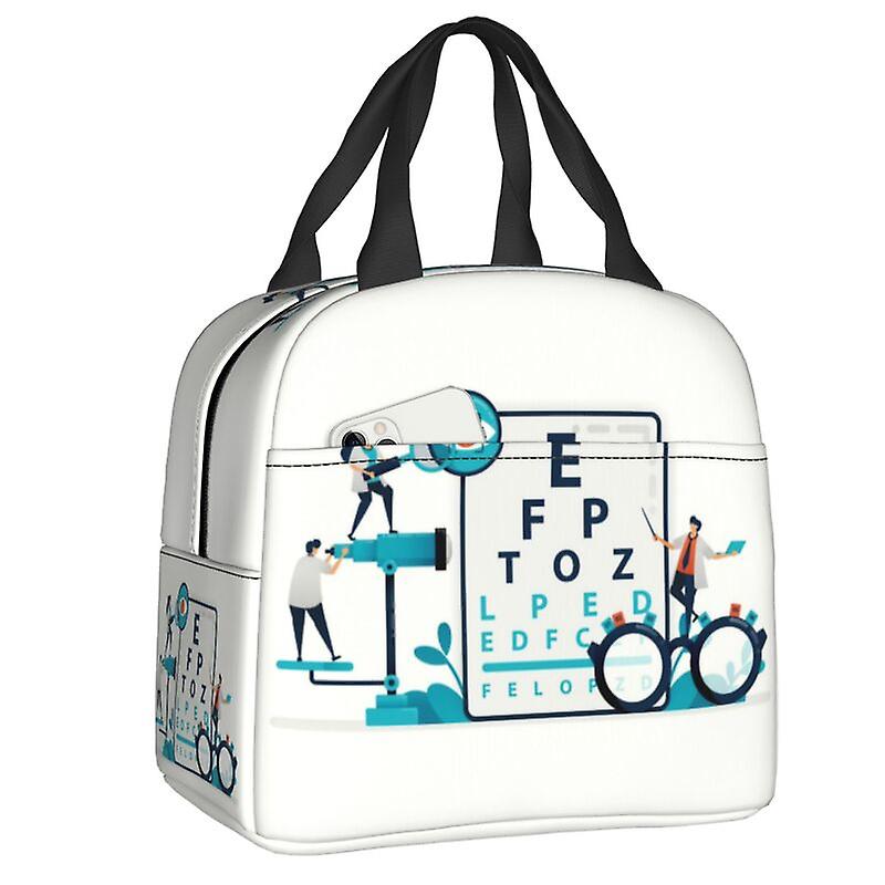 Retro Glasögon Hipster Isolerad Lunch Tote Bag För Kvinnor Varmkylare Termisk Matpåse Utomhus Resor Mat Picknick Behållare Tote