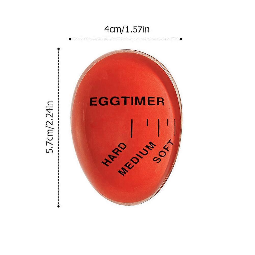 Egg Timer Color Changing Egg Timer Cooking Kitchen Resin Egg Timer for Boiling Soft or Hard Boiled Eggs