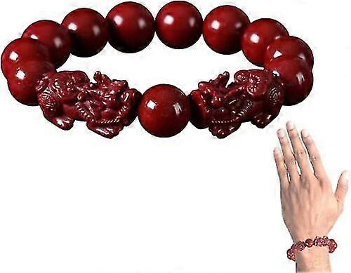 Bracciale Feng Shui Cinnabar, Bracciale Cinnabar Feng Shui, Elegante Cinnabar semplice