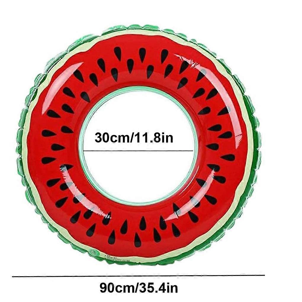 Vattenmelon Uppblåsbar Pool Float Circle Simning Ring För Barn Vuxna Jätte Simning Float LuftMadrass Beach Party Pool Leksaker