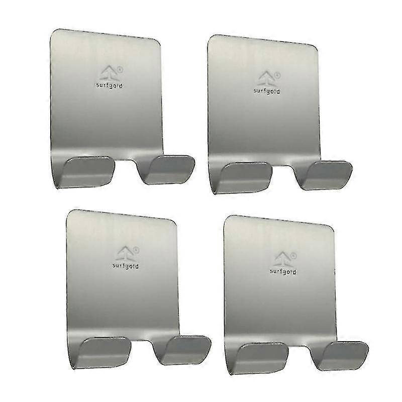 4pcs Storage Hooks, Stainless Steel Plug Holder