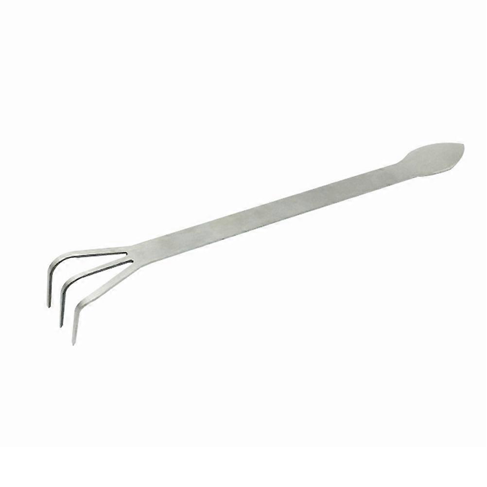 3 Tines Plantas Rake Aço Inoxidável Jardinagem Rake com Alça Ergonômica