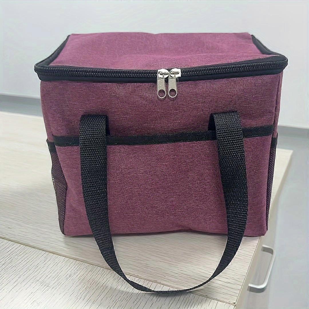 Dual Compartment Insulated Lunch Tote - Spacious, Temperature Retaining, Stylish Design for Work or School Days