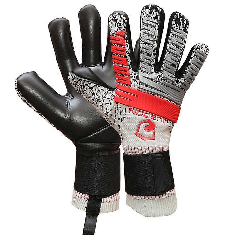 Jusdon Erwachsene Fußball Fußball Torwarthandschuhe 4mm dick Latex ohne Fingersave