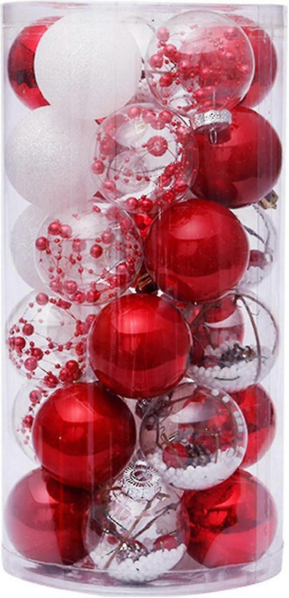 30pcs Shatterproof Christmas Balls Ornaments
