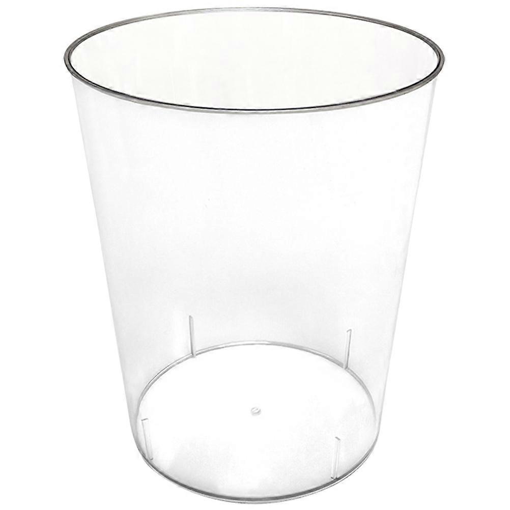 Household Modern Style Trash Can Transparent Garbage Can Desktop Reusable Waste Paper Bin