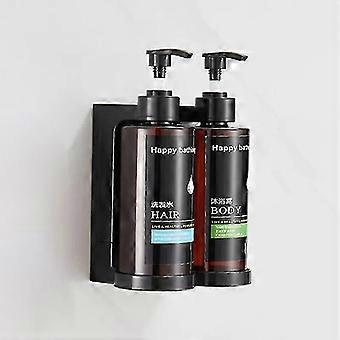 MaisoNovo Bottiglie per shampoo e balsamo Set di 3 - dispenser sapone doccia - 500ml Dispenser shampoo e bagnoschiuma - bottiglie di plastica ambra e Pompe nere