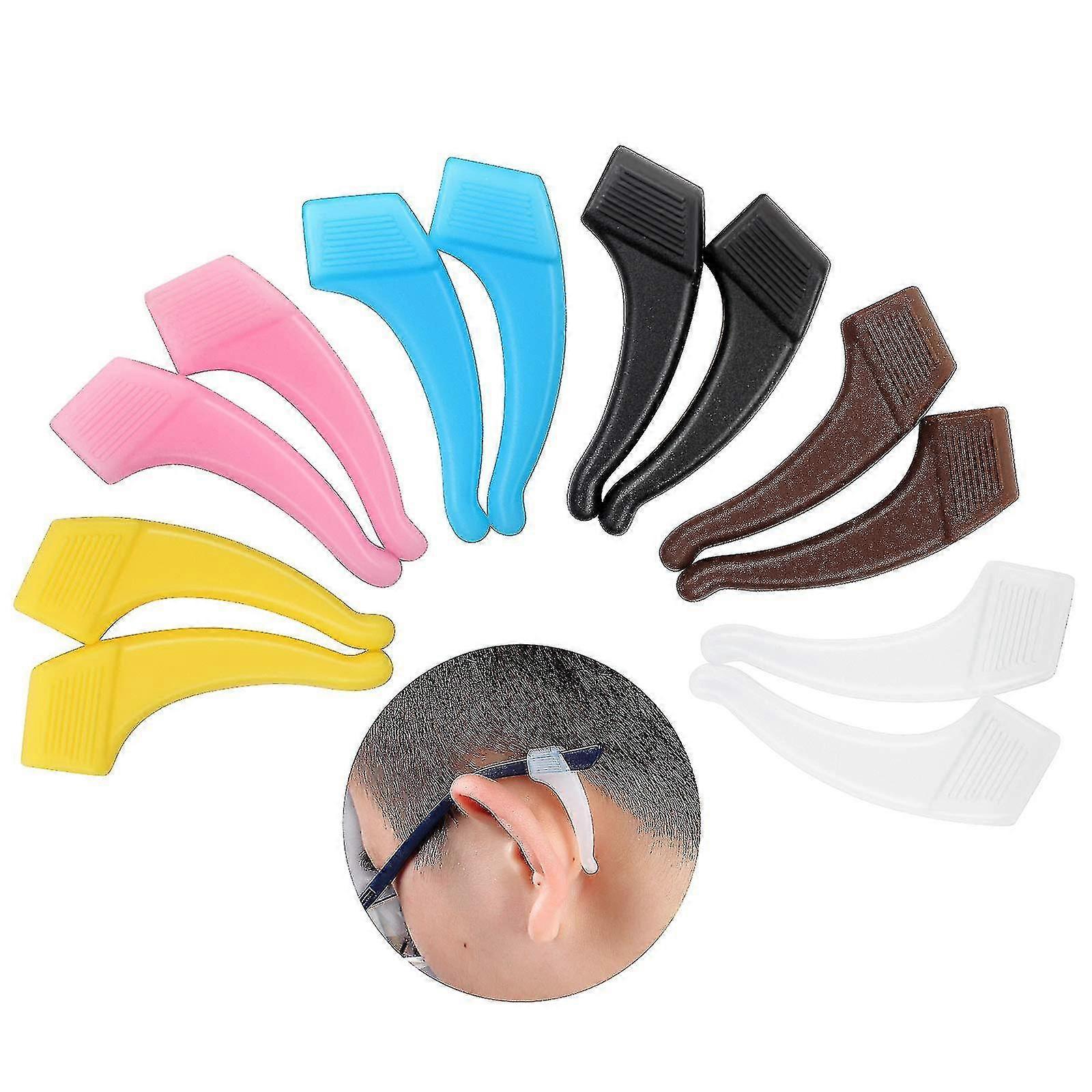 6 Pairs Of Comfortable Silicone Anti-slip Brackets For Eyeglass Accessories Ear Hanging Eyeglass Temples Tip Movement