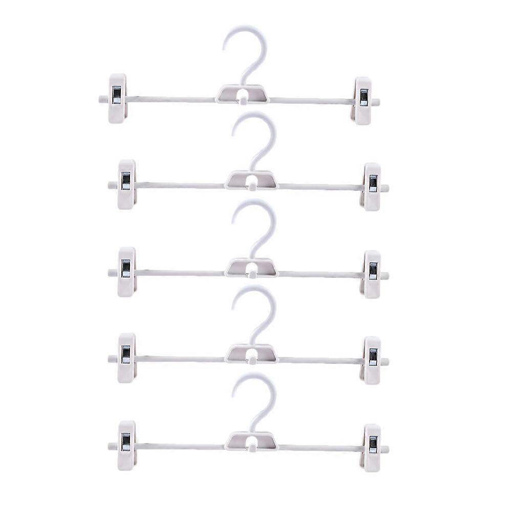 5Pcs Plastic Adjustable Pants Clip Creative Pant Drying Rack Home Clothes Hanger