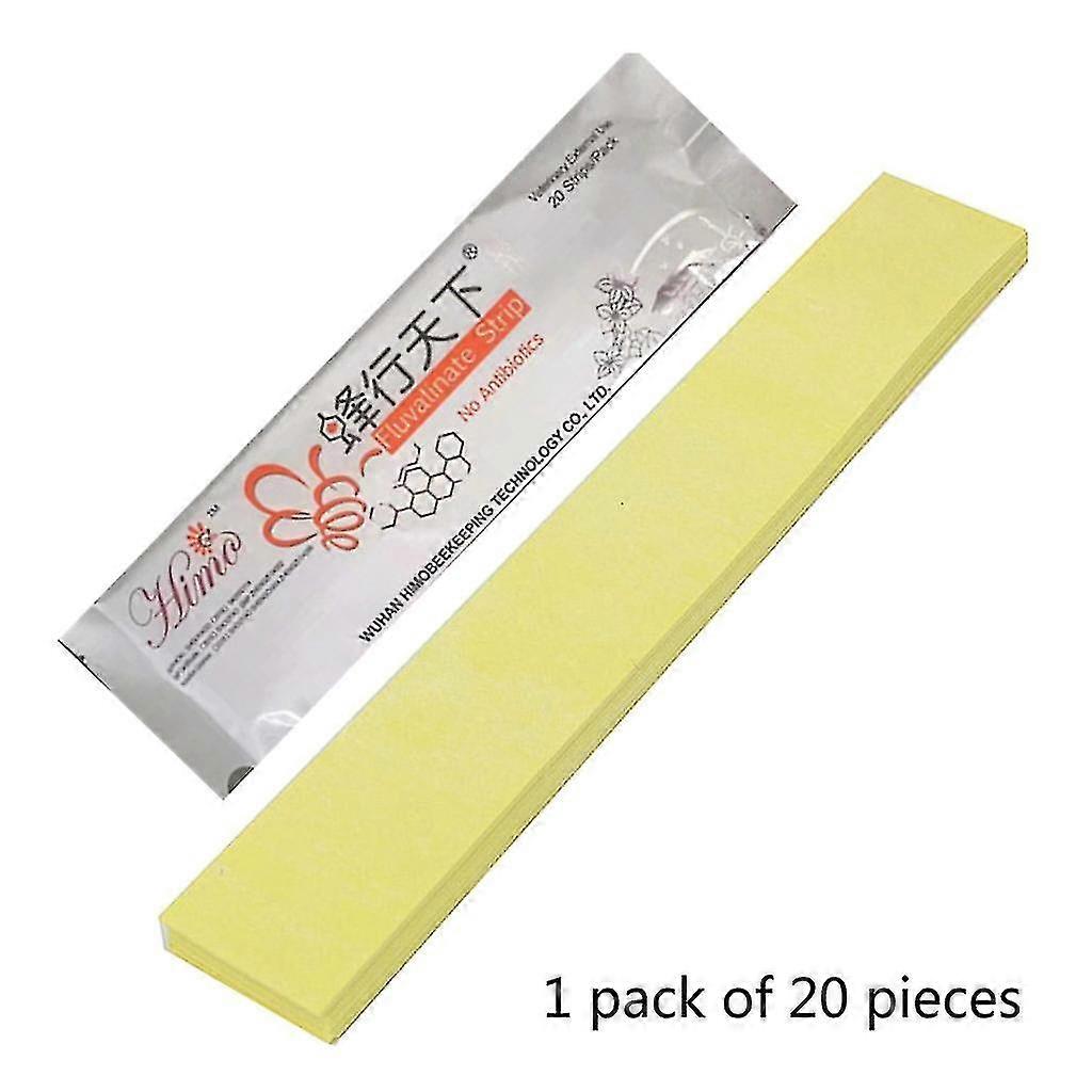 20 Pcs Bee Mite Acaricide Strip Beekeeping Bee Varroa Mite Killer Pest Control