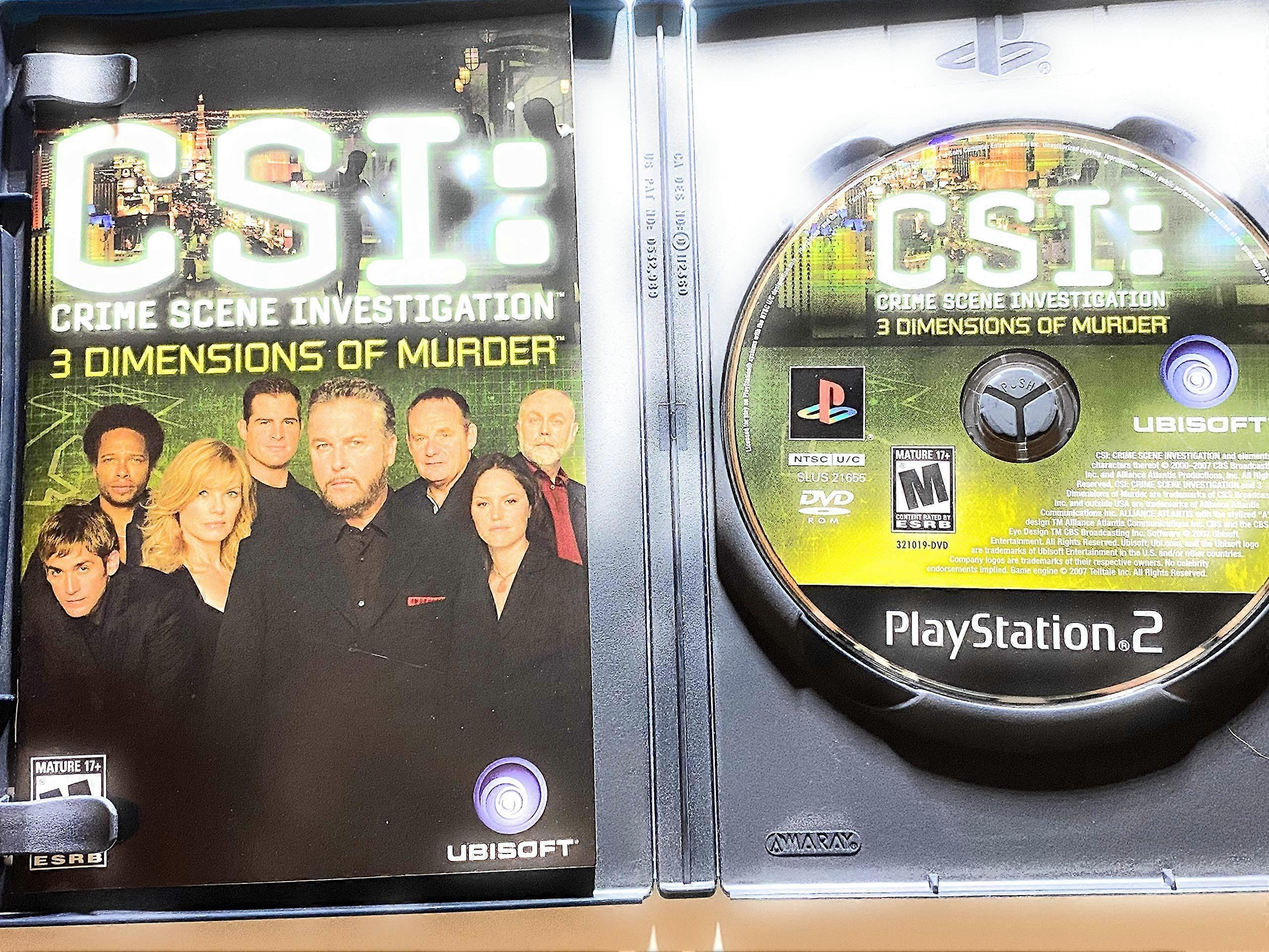 CSI 3 Dimensions of Murder (PS2) - PAL - New & Sealed