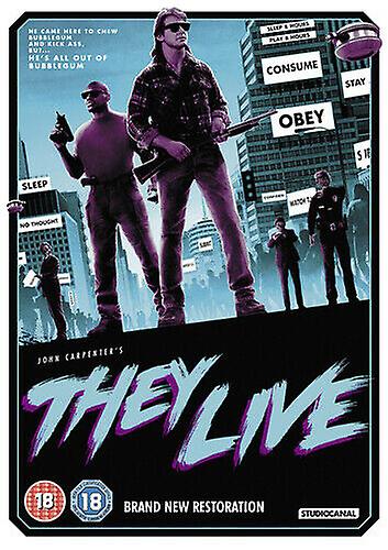 They Live DVD (2018) Roddy Piper Carpenter (DIR) cert 18 NEW - Region 2