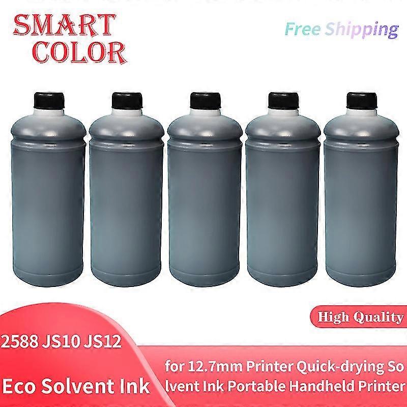 unique Refillable Ink compatible 2588 JS10 JS12 for 12.7mm Printer Quick-drying Solvent Ink Portable Handheld Printer Black White Ink