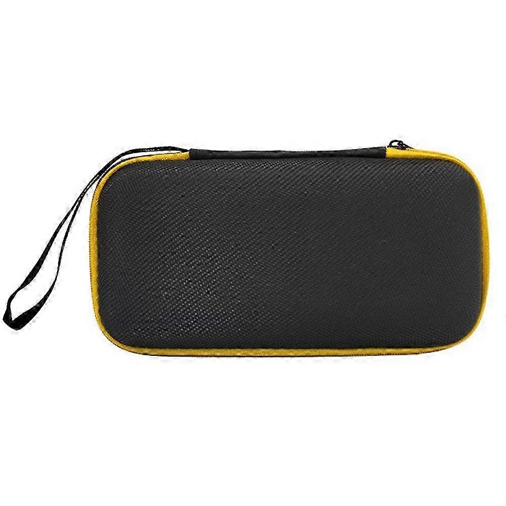 compatible with RG40XX H RG405M Handheld Game Console Shockproof Travel Storage Bag Handheld Protective Case Black&Yellow