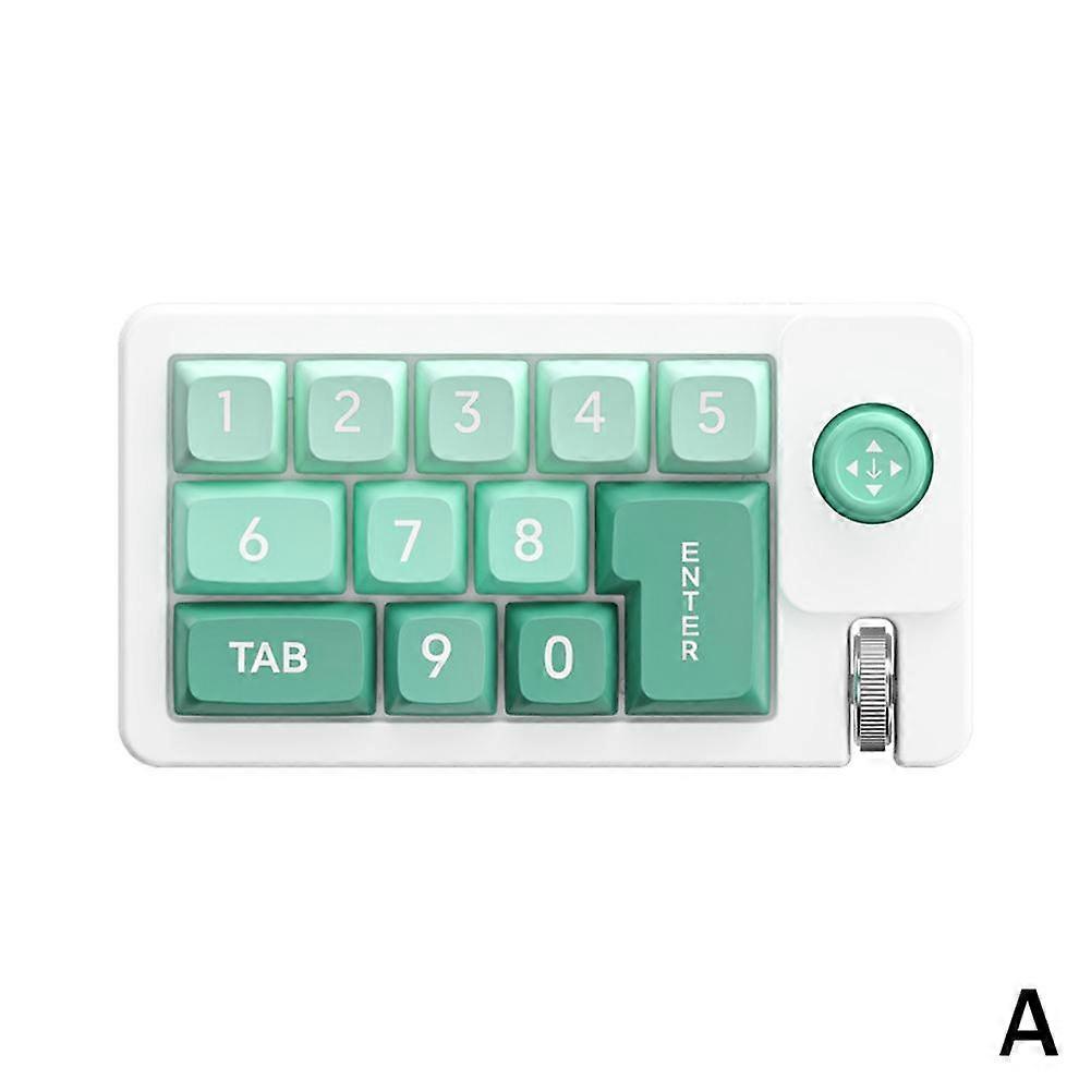 Teclado numérico mecánico mini USB-C con retroiluminación RGB y cable de 13 teclas