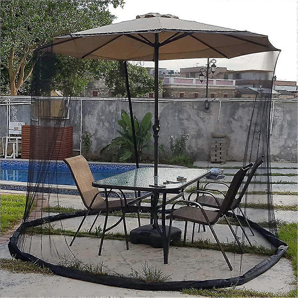Homemiyn Parasol Umbrella Cover Mosquito Netting, Outdoor Garden ...