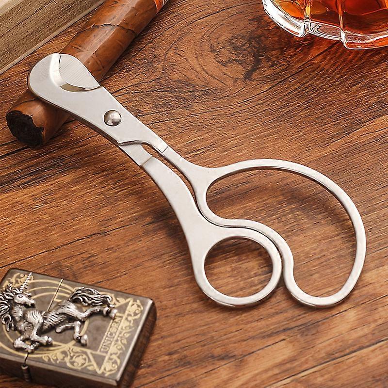Zigarrenschneider, Edelstahl Zigarrenschneider Messer Personalisierter Zigarrenschneider Zigarettenhalter Große Doppelklinge Große Zigarrenzange mit großem Durchmesser Kubanische Zigarre
