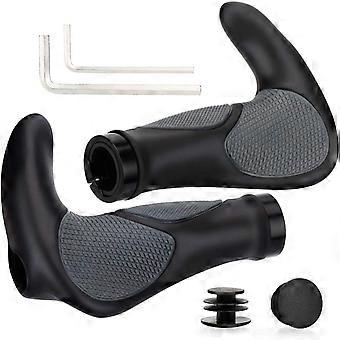 Fietshandvatten, Rubber Ergonomische Fiets Handvatten, Antislip handvatten 22mm, voor MTB BMX Fietsen Opvouwbare stadsfietsen Handvatten, Scooter Handvatten