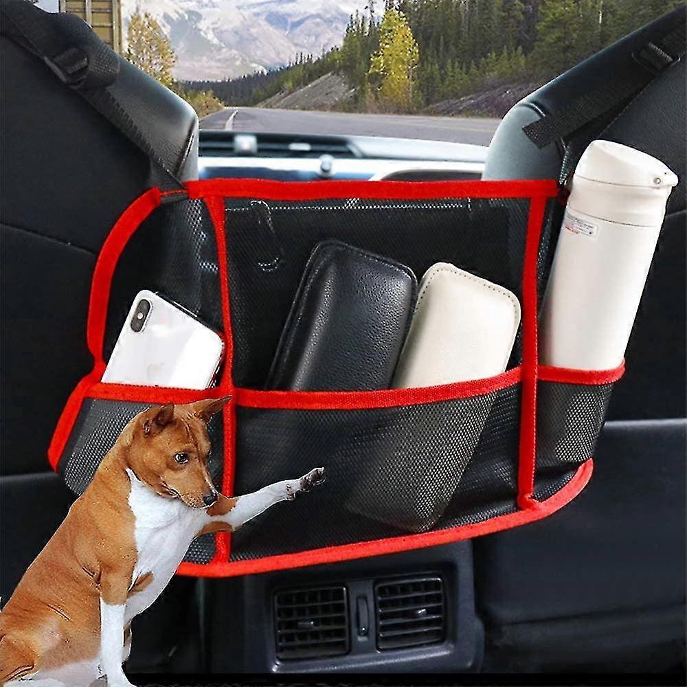 Car Net Pocket Handbag Holder, Driver Storage Netting Pouch, Seat Back Organizer