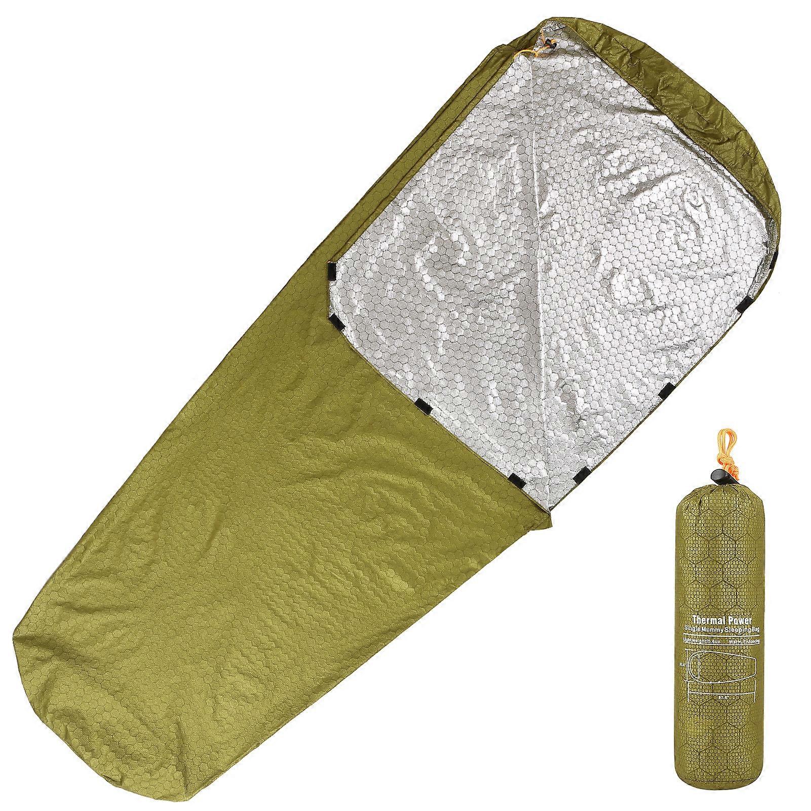Emergency Sleeping Bag Lightweight Waterproof Thermal Emergency Blanket Survival Gear for Outdoor Adventure Camping Hiking Backpacking