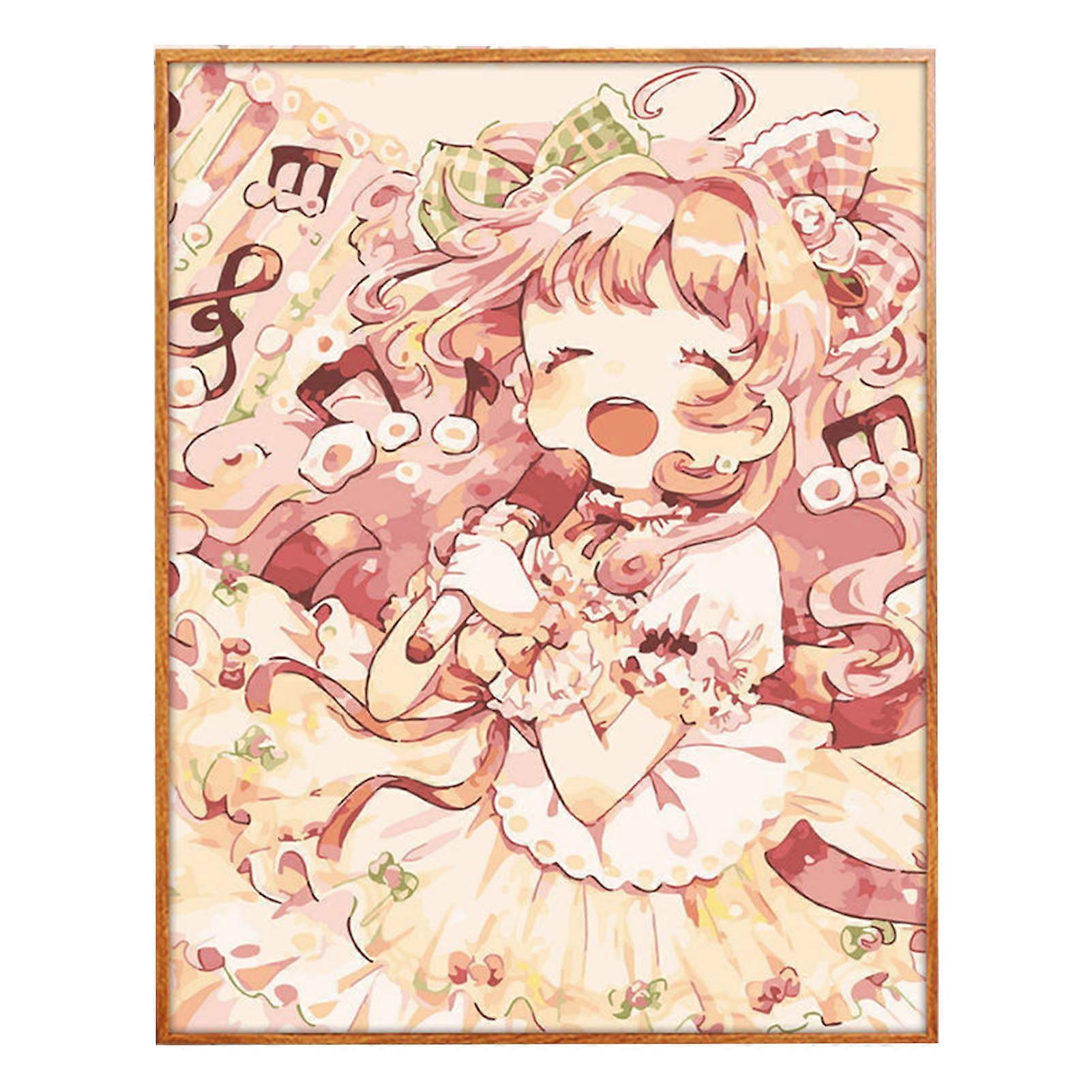 DIY Digital Oil Painting Small Portable DIY Hand Filled Color Digital Oil Painting With Pigment Type 4 40x50cm