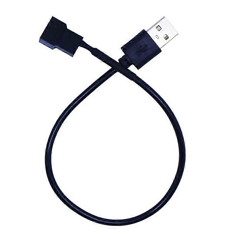 3pin Or 4pin Fan To Usb Adapter Cables 3/4 Pin Computer Pc Fan Power Cable Connector Adapter 5v 30cm Connect