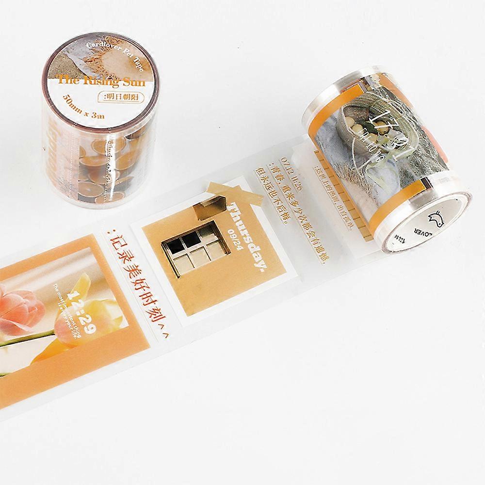 لوازم مجلة PET ورقة ملصق أنماط جميلة وفاخرة PET ورقة ملصق لتجميل صندوق القرطاسية أو كوب الماء