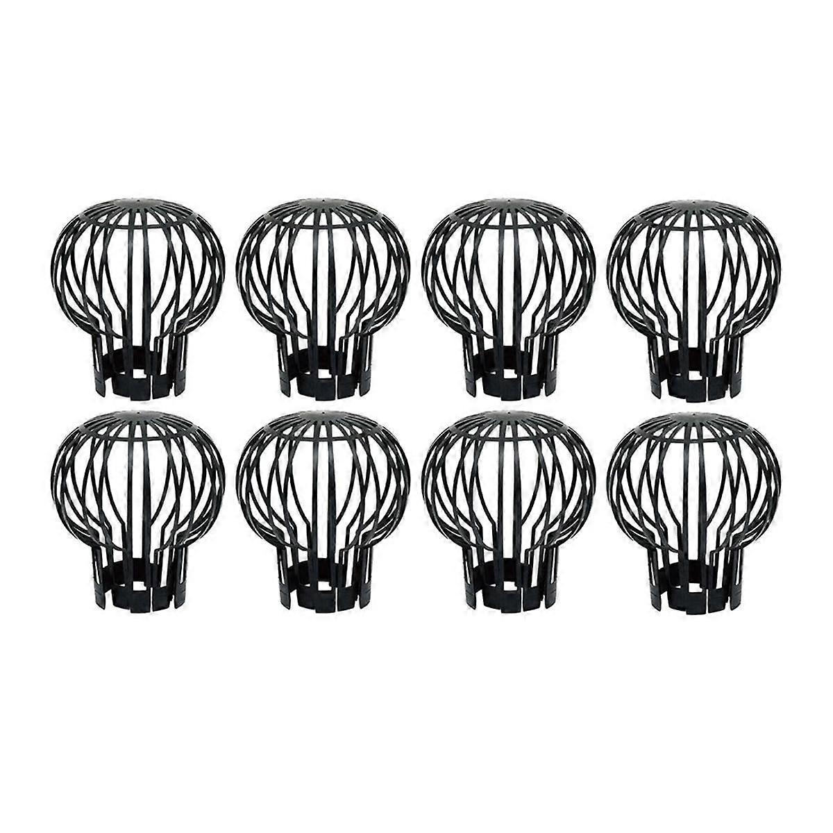8Pcs Plastic Gutter Guards, Downpipe Leaf Guard, Downspout Filter, Drain Pipe Debris Dirt Protector