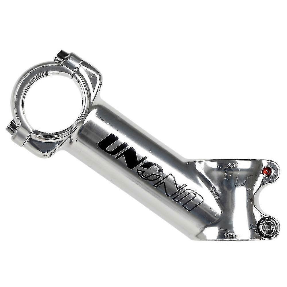 Uno Bike Stem 35 Degree Mtb Bike Stem Aluminum 110mm, Silver