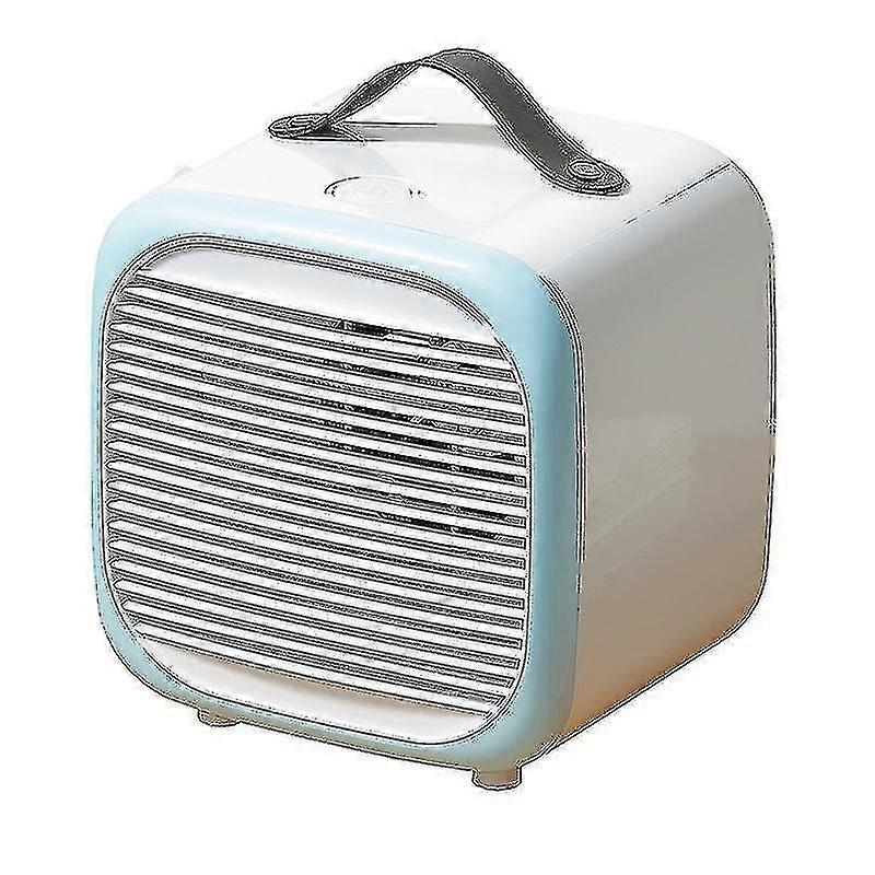 Fast Delivery Mini Air Conditioner Multifunctional Usb Air Conditioning Fan Movable Small Fan(blue)