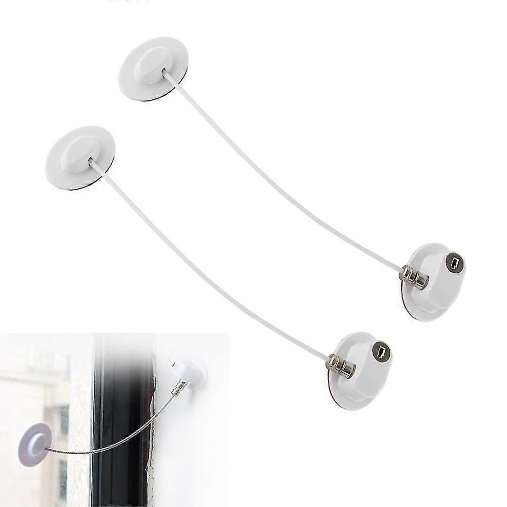 2-piece Refrigerator Door Lock, File Drawer Lock, Freezer Door Lock, And Child Safety Cabinet Lock,white