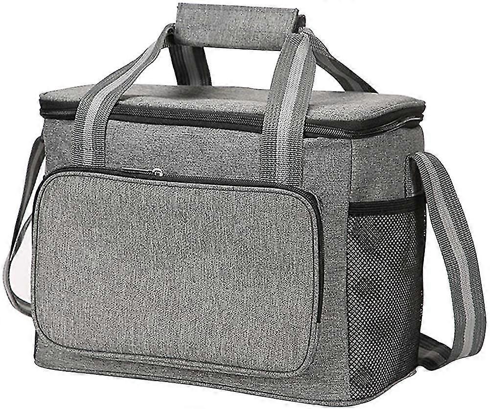Large Lunch Bag 15l Thickened Storage Cooler Cooling Tote Soft Heat Insulation