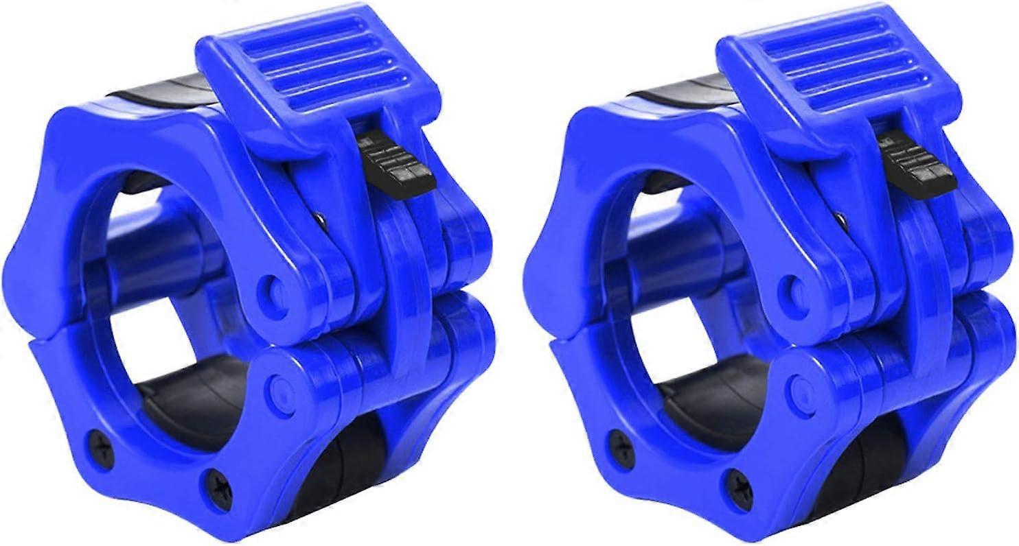 Locking Ring Locking Collar for Exercise Training Strength Training Quick Release 50mm Pack of 2Blue