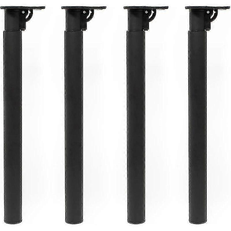 Set Of 4 Adjustable Height Table Legs Silver Table Support, Adjustable Height 72.5 -1200cm