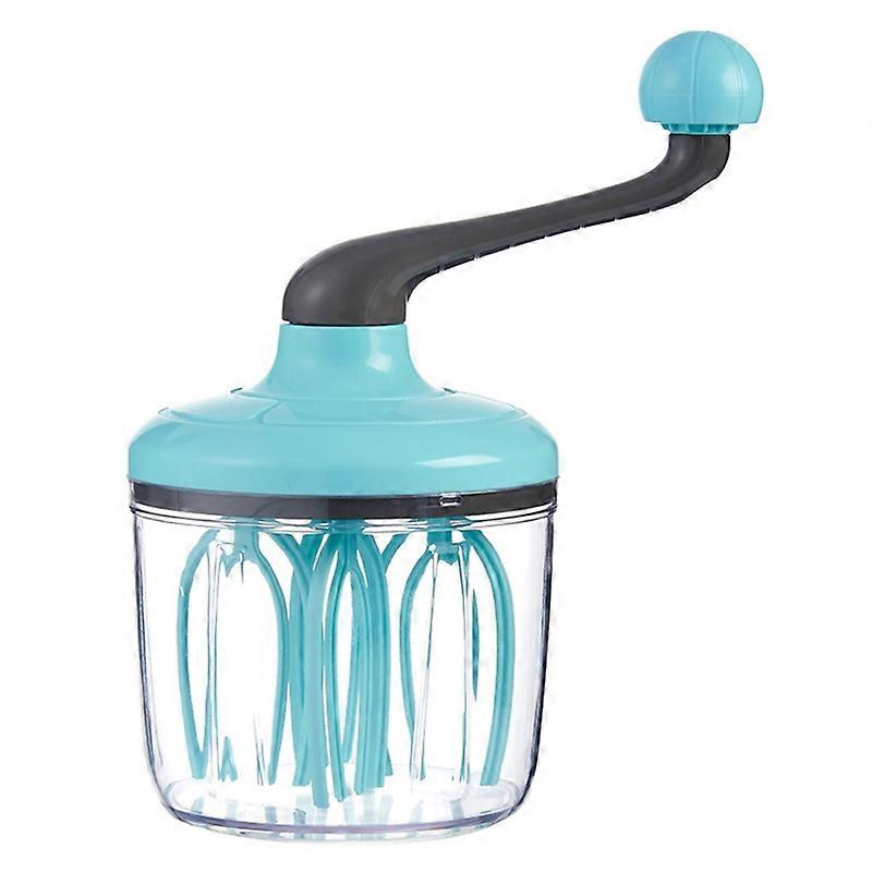 1.5L Manual Egg Beater Hand-cranked Anti-skid Convenient to Use Egg Cream Whisk Manual Egg Beater for Kitchen KAESI