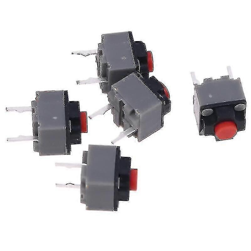 5pcs Micro Switch 6*6*7.3 Mm Square Silent Switch Button Mouse Dip Microswitch Tact Switch