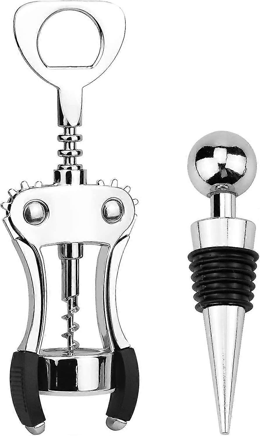 Red Wine Beer Bottle Opener Wing Corkscrew Set, Upgrade Wing Corkscrew Wine