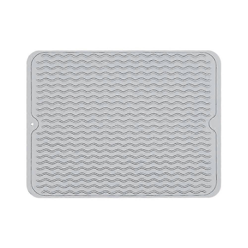 Foldable Heat Insulation Pad Non-slip Table Mat Silicone Drying Mat Wave Draining Pad Kitchen