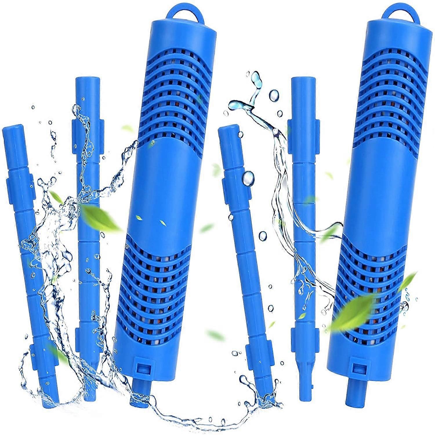 2pcs Hard Filter Cartridge Pool Filter Cartridges Spa Mineral Parts and Filter Cartridge,Blue,3.2x3.2x41cm