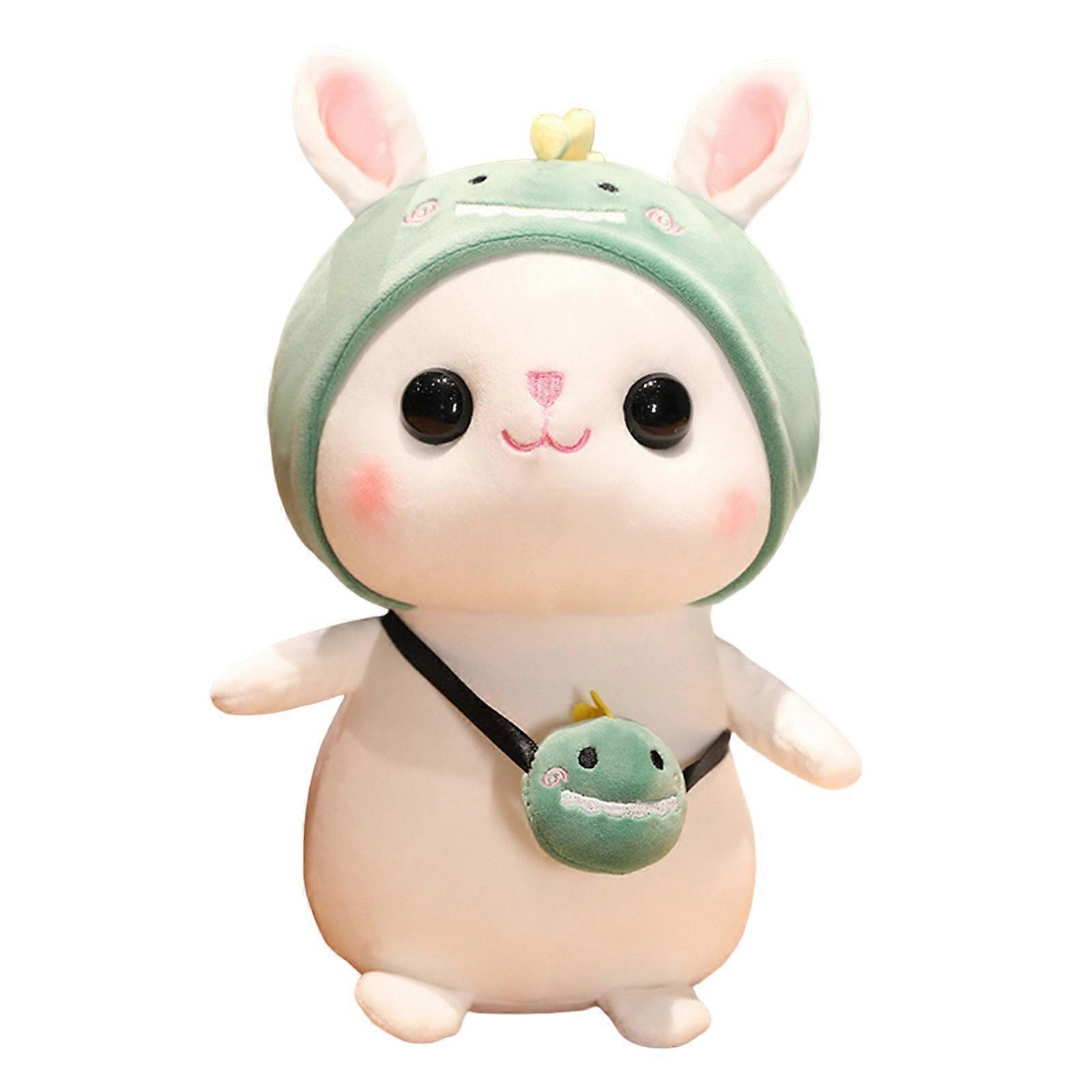 Rabbit Plush Toy 3D Eyes Avocado Carrot Sunflower Dinosaur Cross-dressing Doll Plushies Companion Throw Pillow Stuffed Animal Plush Cartoon Doll Toy C