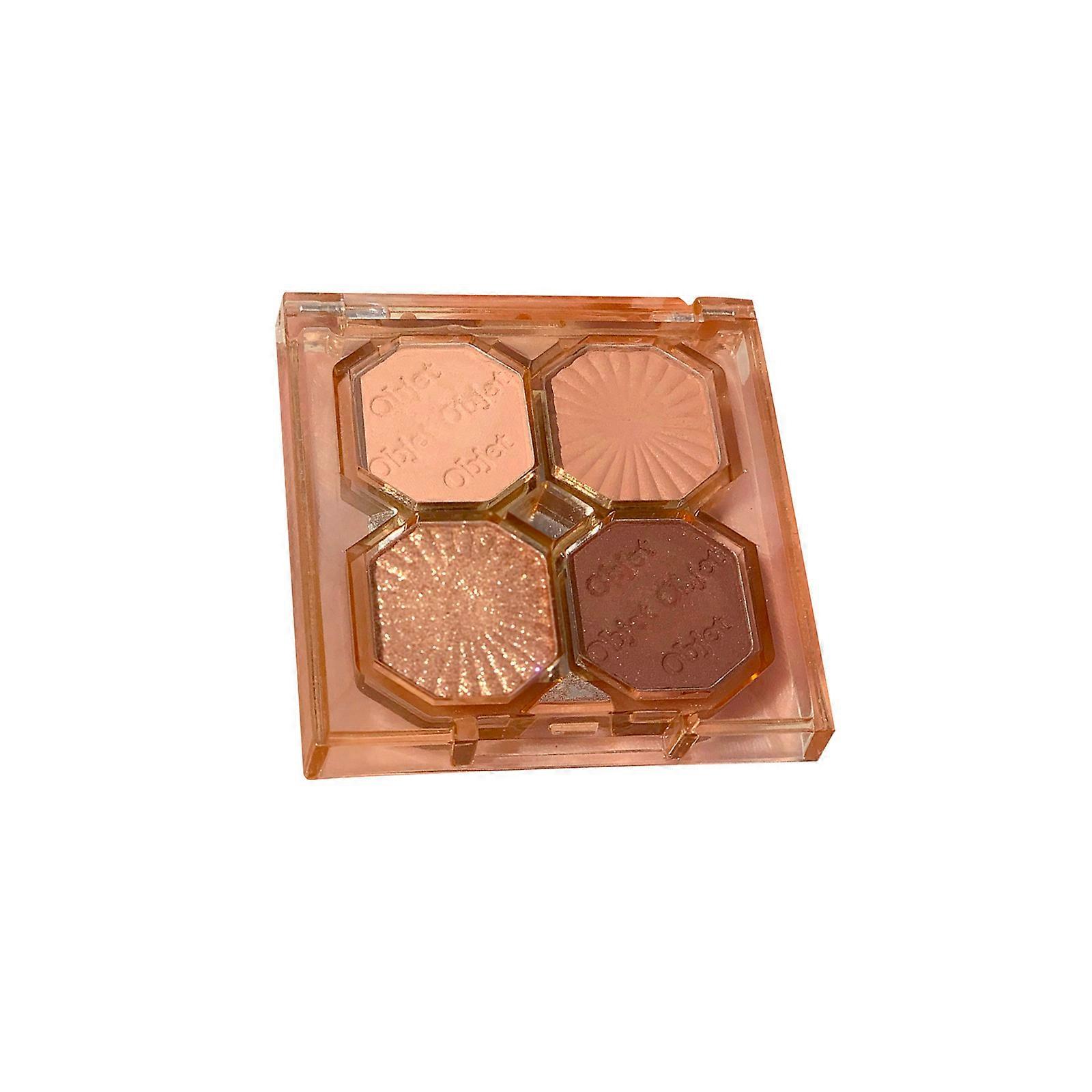 Bright Gemstone Four-color Eyeshadow Pearly Matte Not Easy To Take Off ZZQ210612085C