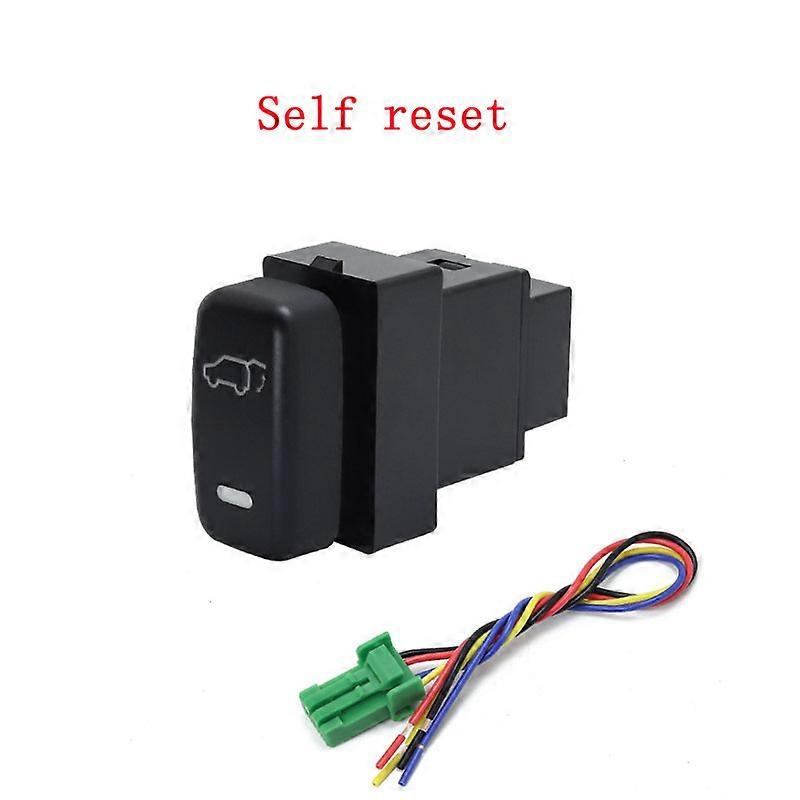 1PC red LED Front Fog Light radar Spotlight tailgate music Automatic headlights Switch Button For Mitsubishi Pajero Wings
