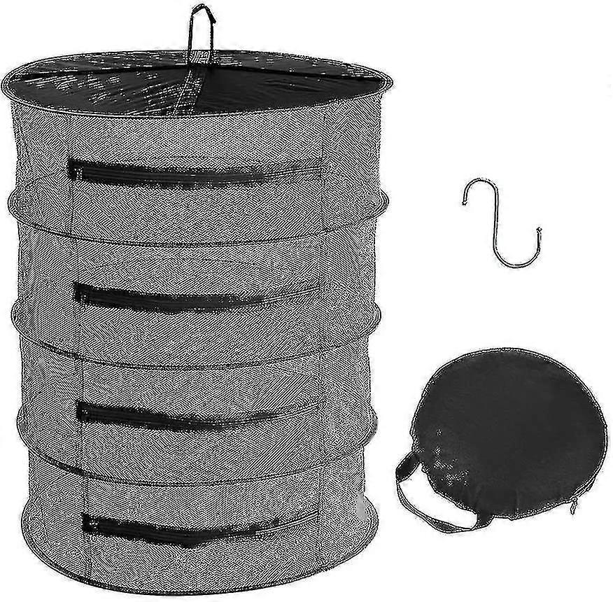 Xceedez Drying Net - 4 Layers Hanging Mesh Drying Net For Herb Drying, Herb Drying Net With Zippers-45cm/60cm