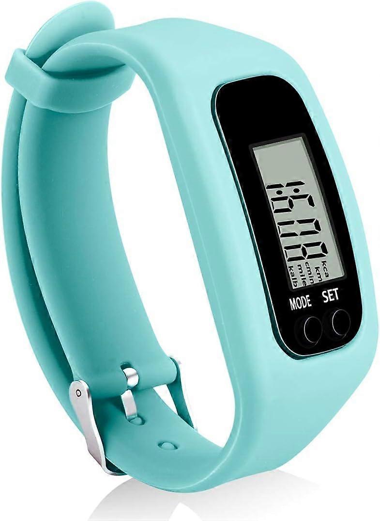 Fitness Tracker Watch,Simply Operation Walking Running Pedometer with Calorie Burning and Steps Counting Easy use Step Tracker (Blue)