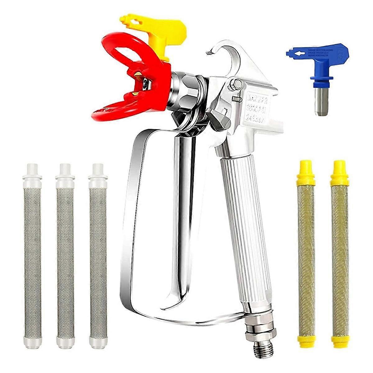 Airless Paint Sprayer Kit Pieces with 2PCS 517 Tips and Nozzle Guard, 5PCS for All Airless Paint