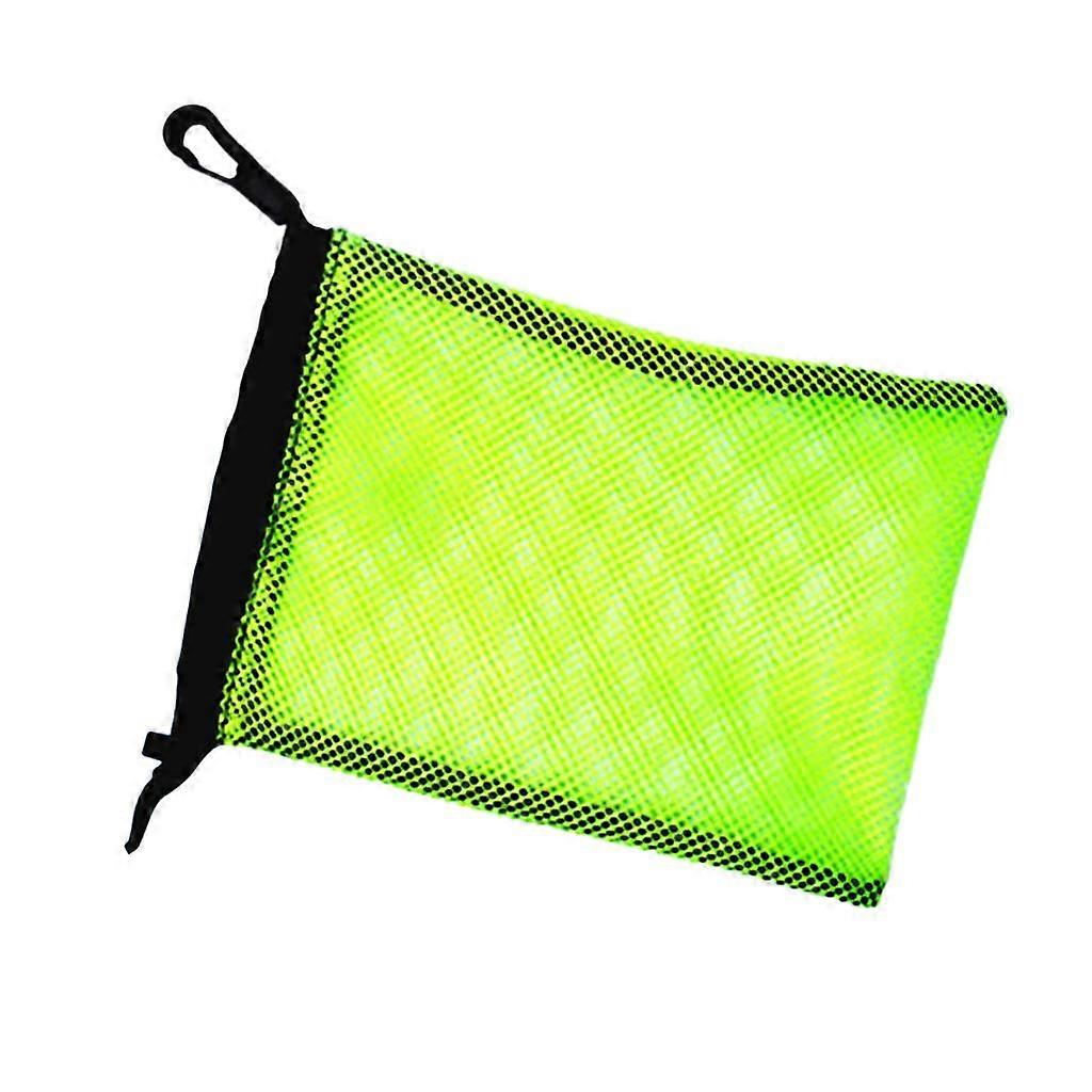 Dive Swimming Drawstring Mesh Bag Storage for Diving Scuba Snorkel Yellow