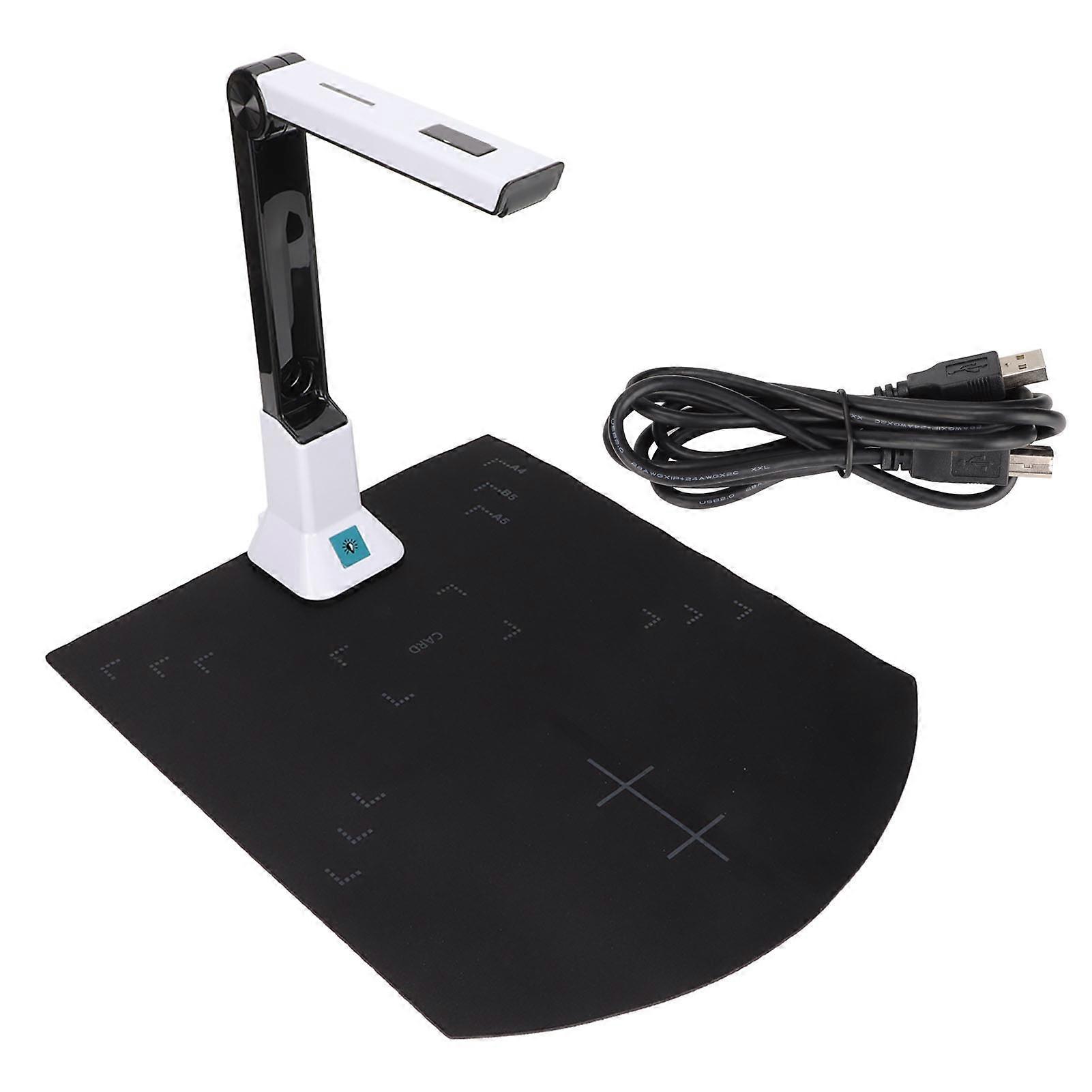 Document Camera 8 Millions Pixels HD A4 Auto Focusing USB Document Camera Scanner pour la numérisation de fichiers Notes Image